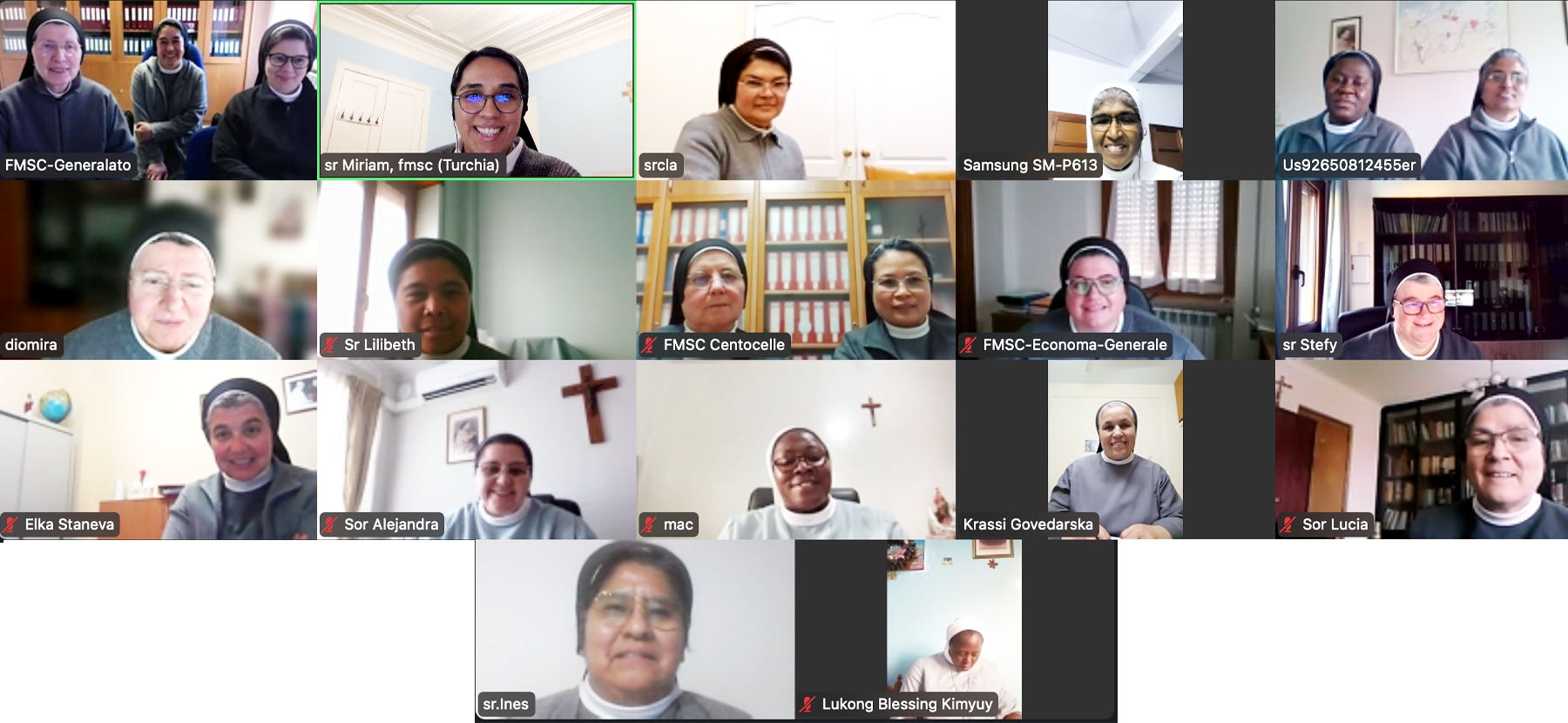 COMunicAZIONE oggi delle FMSC: voci comunicative della Congregazione